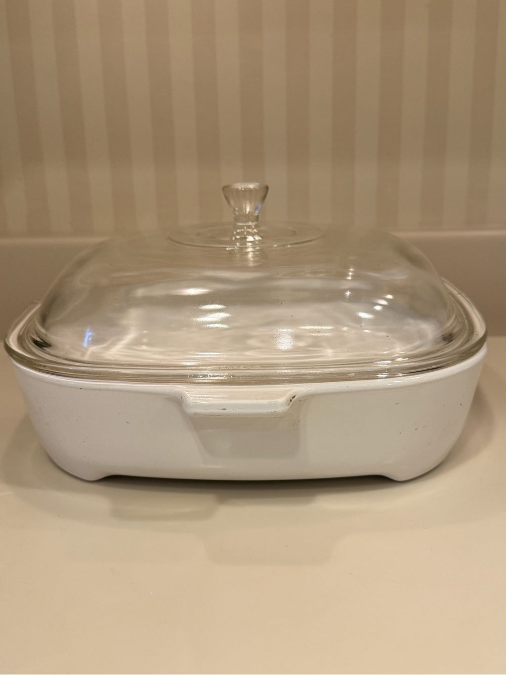 Vintage Corning Blue Daisy Casserole Made For Sears - Picture 3 of 13